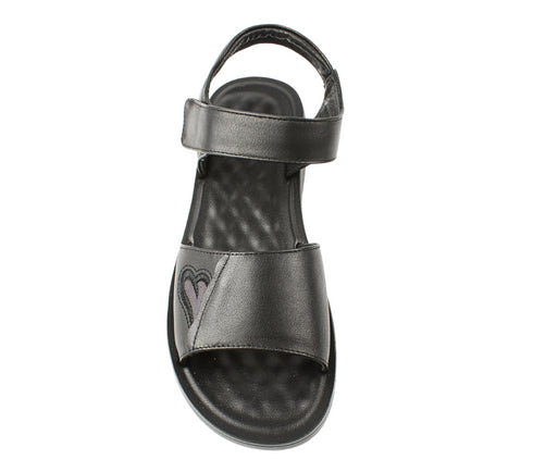 Sandale casual, dama, FORMAZIONE, 81-55 negru, piele naturala